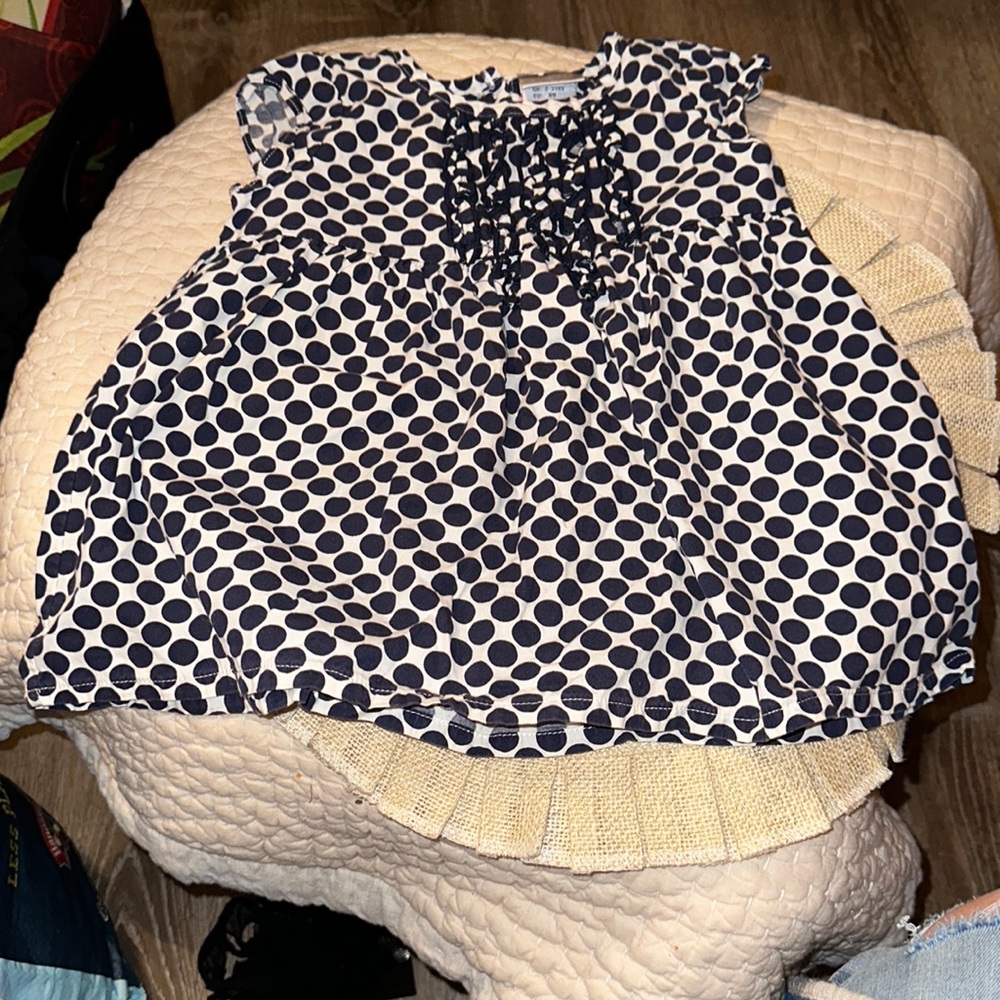 Maggie&zoe Black And White Polka Dot dress size 3T